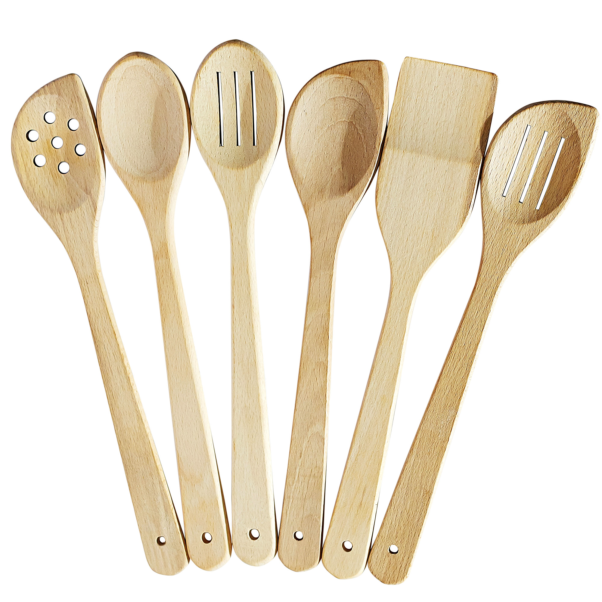 Wooden Spoons, Set of 6. – Ecosall