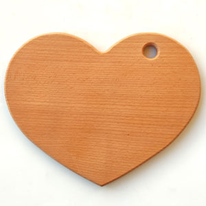 wooden heart board